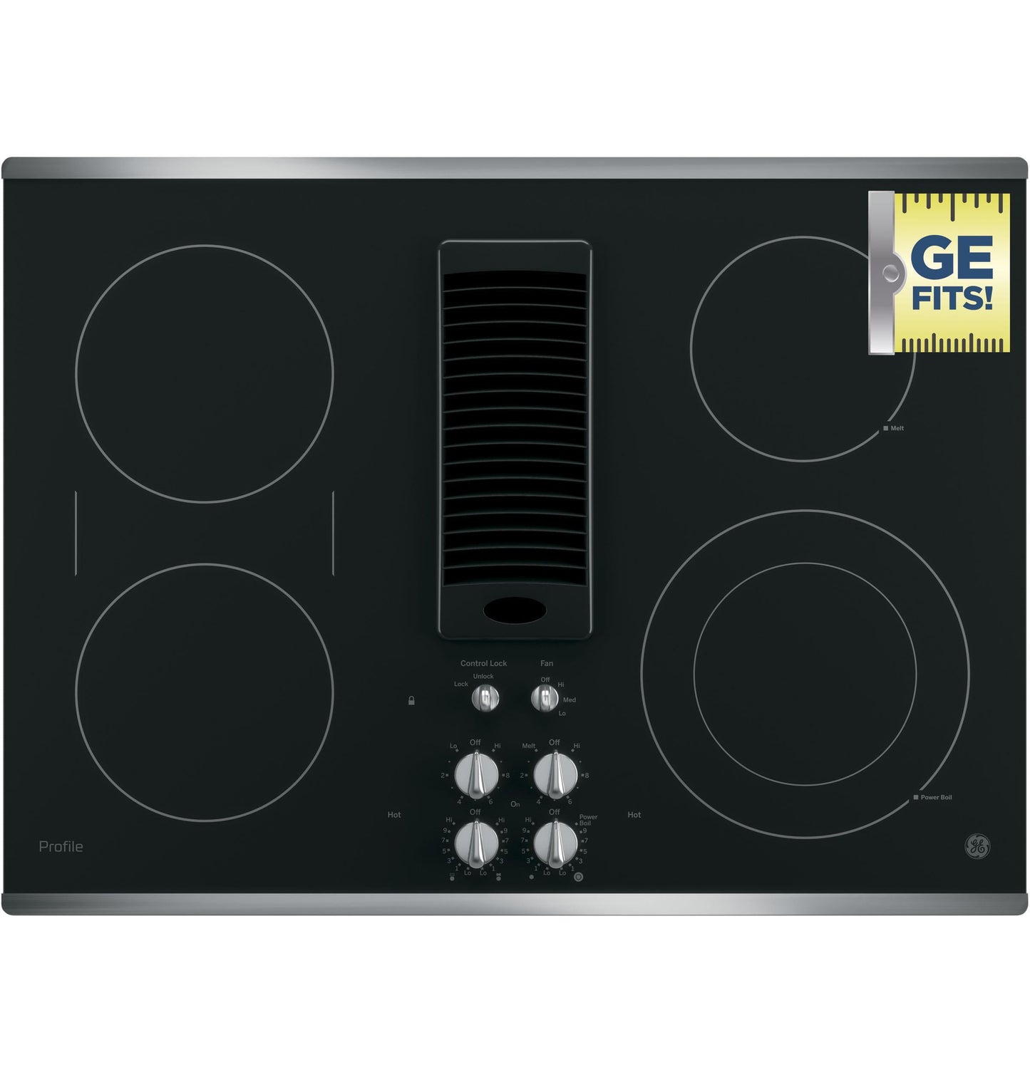 Ge Appliances PP9830SJSS Ge Profile&#8482; 30" Downdraft Electric Cooktop