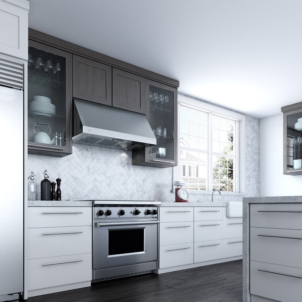 Xo Appliance XOT1842SC 42" 600/395 Cfm Italian Made Pro Hood Range Hood Stainless