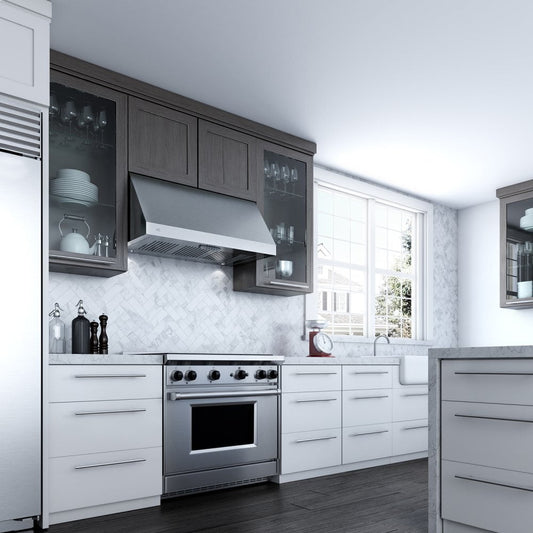 Xo Appliance XOT1836S 600 Cfm 36" Wall Mount Italian Made Pro Hood Stainless