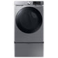 Samsung DVE45B6300P 7.5 Cu. Ft. Smart Electric Dryer With Steam Sanitize+ In Platinum