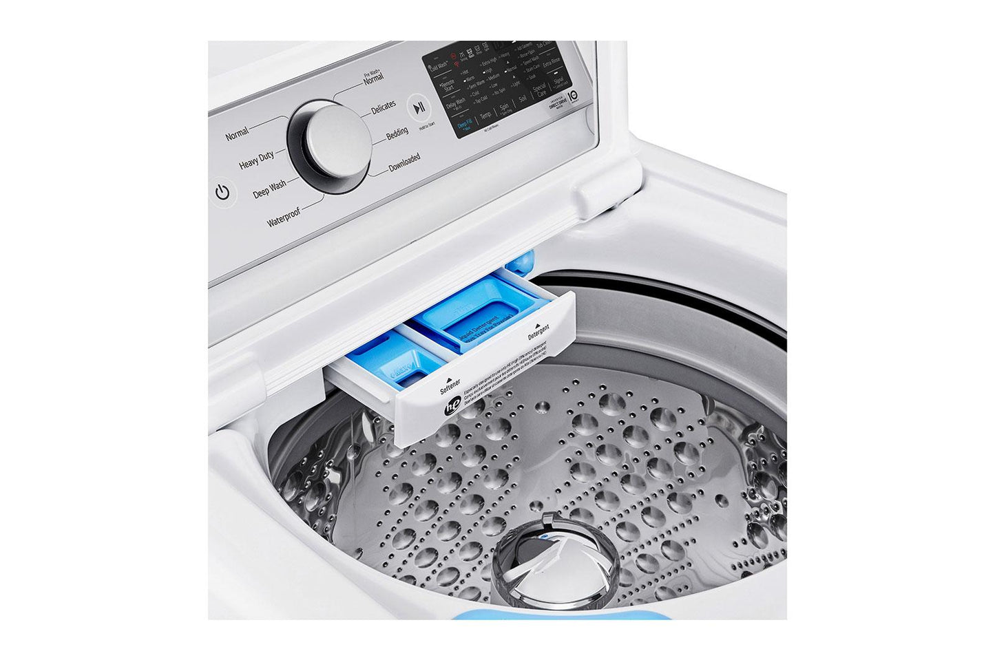 Lg WT7405CW 5.3 Cu.Ft. Mega Capacity Smart Wi-Fi Enabled Top Load Washer With 4-Way&#8482; Agitator & Turbowash3D&#8482; Technology