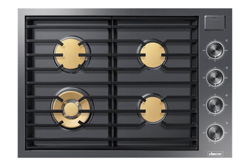 Dacor DTG30M954FS 30" Gas Cooktop, Silver Stainless Steel, Natural Gas