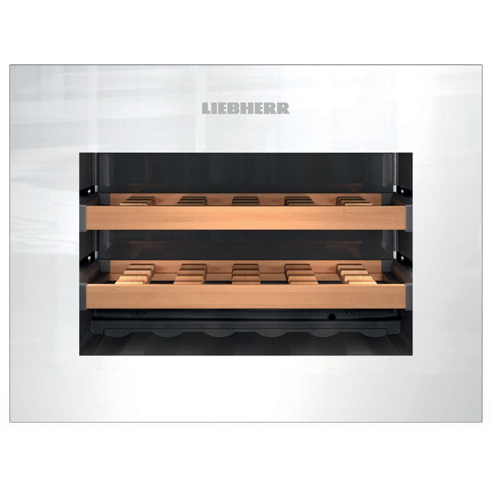 Liebherr HWGW1803 Integrated Wine Cabinet 18 Bottle Single Zone White Pull Down Door