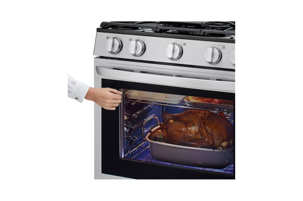 Lg LRGL5825F 5.8 Cu Ft. Smart Wi-Fi Enabled True Convection Instaview® Gas Range With Air Fry