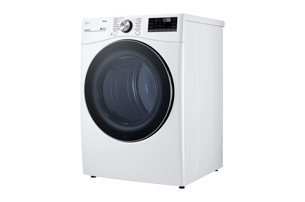 Lg DLGX4201W 7.4 Cu. Ft. Ultra Large Capacity Smart Wi-Fi Enabled Front Load Gas Dryer With Turbosteam™ And Built-In Intelligence
