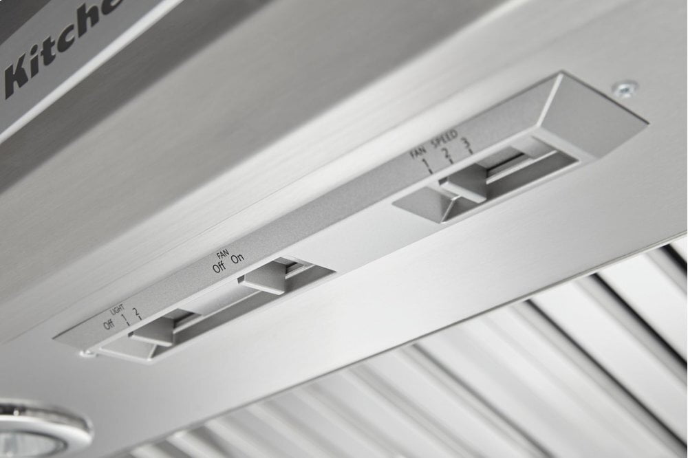 Kitchenaid KVWC908JSS 48'' 585-1170 Cfm Motor Class Commercial-Style Wall-Mount Canopy Range Hood - Stainless Steel