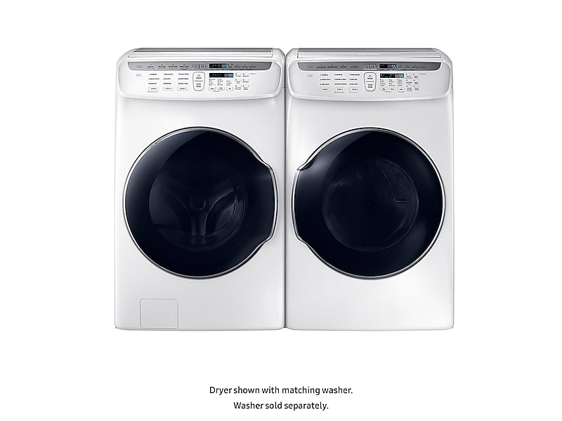 Samsung DVE55M9600W 7.5 Cu. Ft. Smart Electric Dryer With Flexdry&#8482; In White