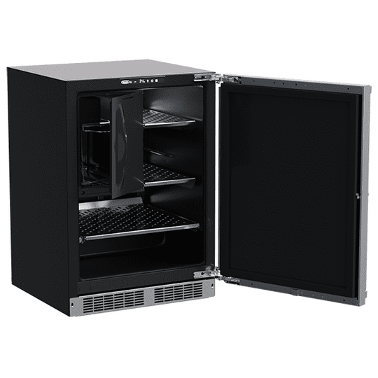 Marvel MPRI424SS31A 24-In Professional Built-In Refrigerator Freezer With Crescent Ice Maker With Door Style - Stainless Steel