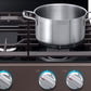 Samsung NX58R6631ST 5.8 Cu. Ft. Freestanding Gas Range With True Convection In Tuscan Stainless Steel