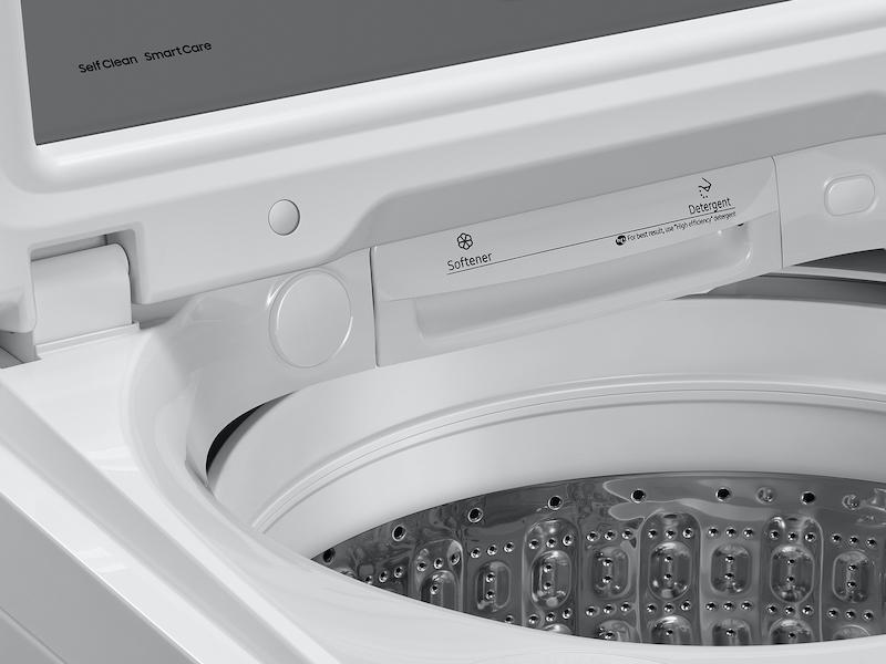 Samsung WA49B5105AW 4.9 Cu. Ft. Large Capacity Top Load Washer With Activewave&#8482; Agitator And Deep Fill In White