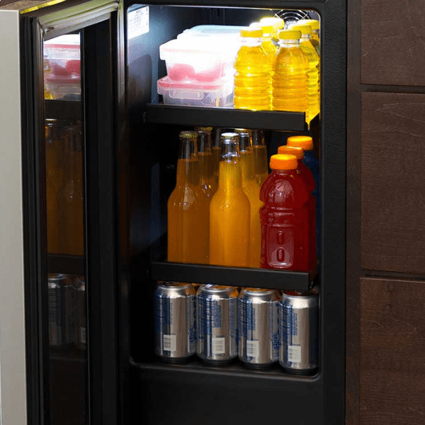 Marvel MLBV215SG01A 15-In Built-In Beverage Center With Door Style - Stainless Steel Frame Glass