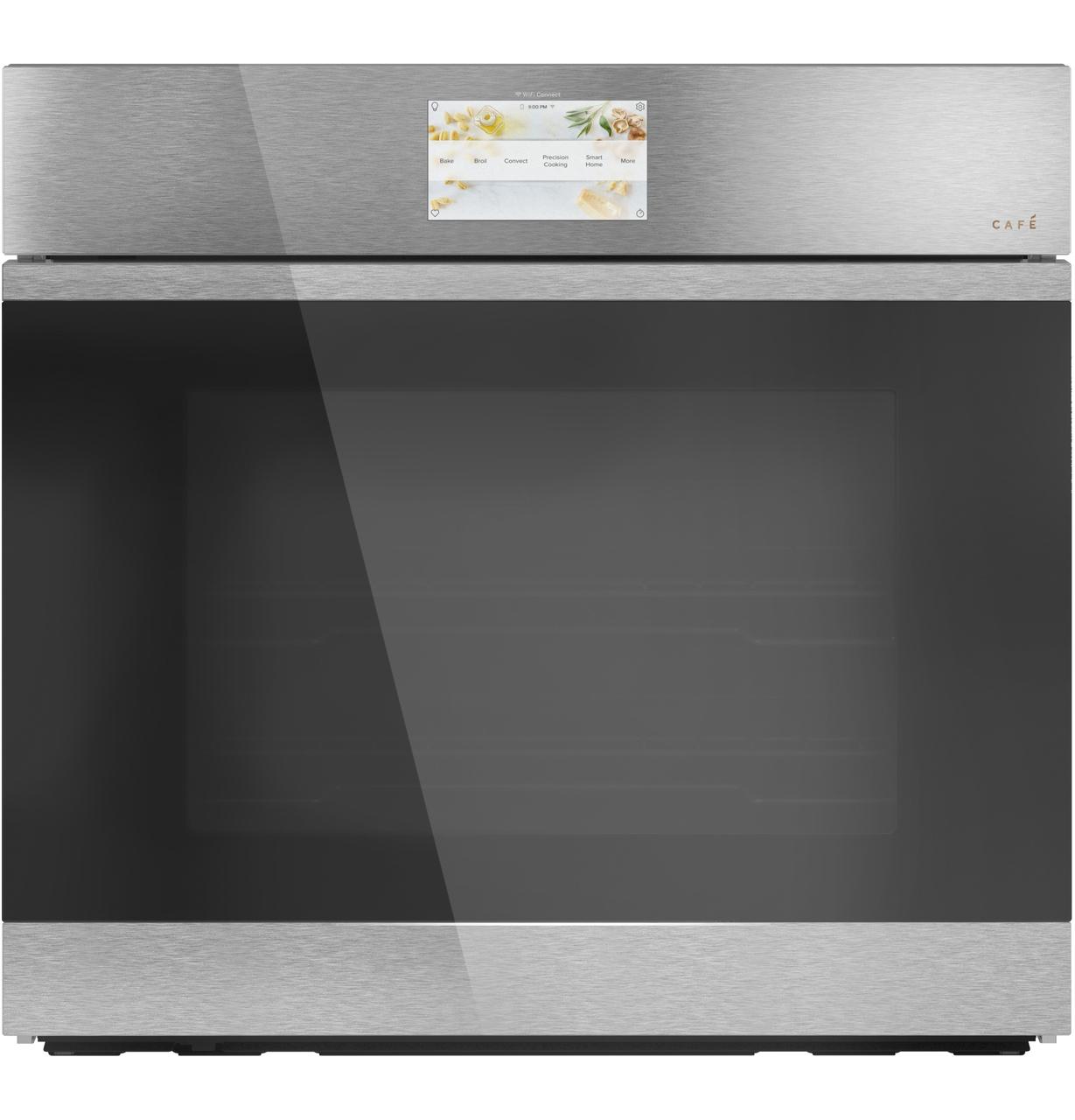 Cafe CTS90DM2NS5 Café™ Minimal Series 30" Smart Built-In Convection Single Wall Oven In Platinum Glass