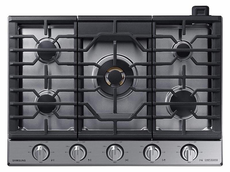 Samsung NA36N9755TS 36" Chef Collection Gas Cooktop With 22K Btu Dual Power Burner In Stainless Steel