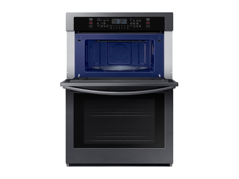 Samsung NQ70T5511DG 30" Microwave Combination Wall Oven With Wi-Fi In Black Stainless Steel