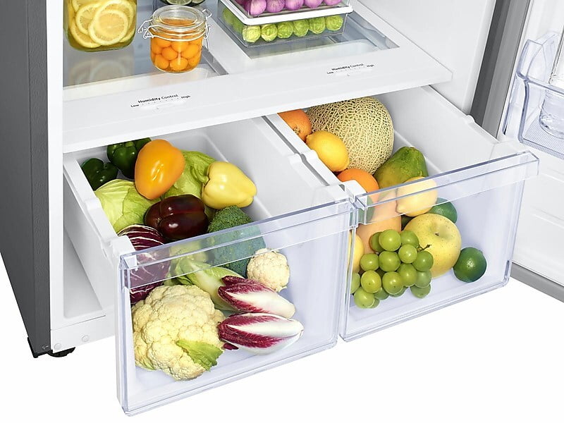 Samsung RT21M6215SR 21 Cu. Ft. Top Freezer Refrigerator With Flexzone™ And Ice Maker In Stainless Steel