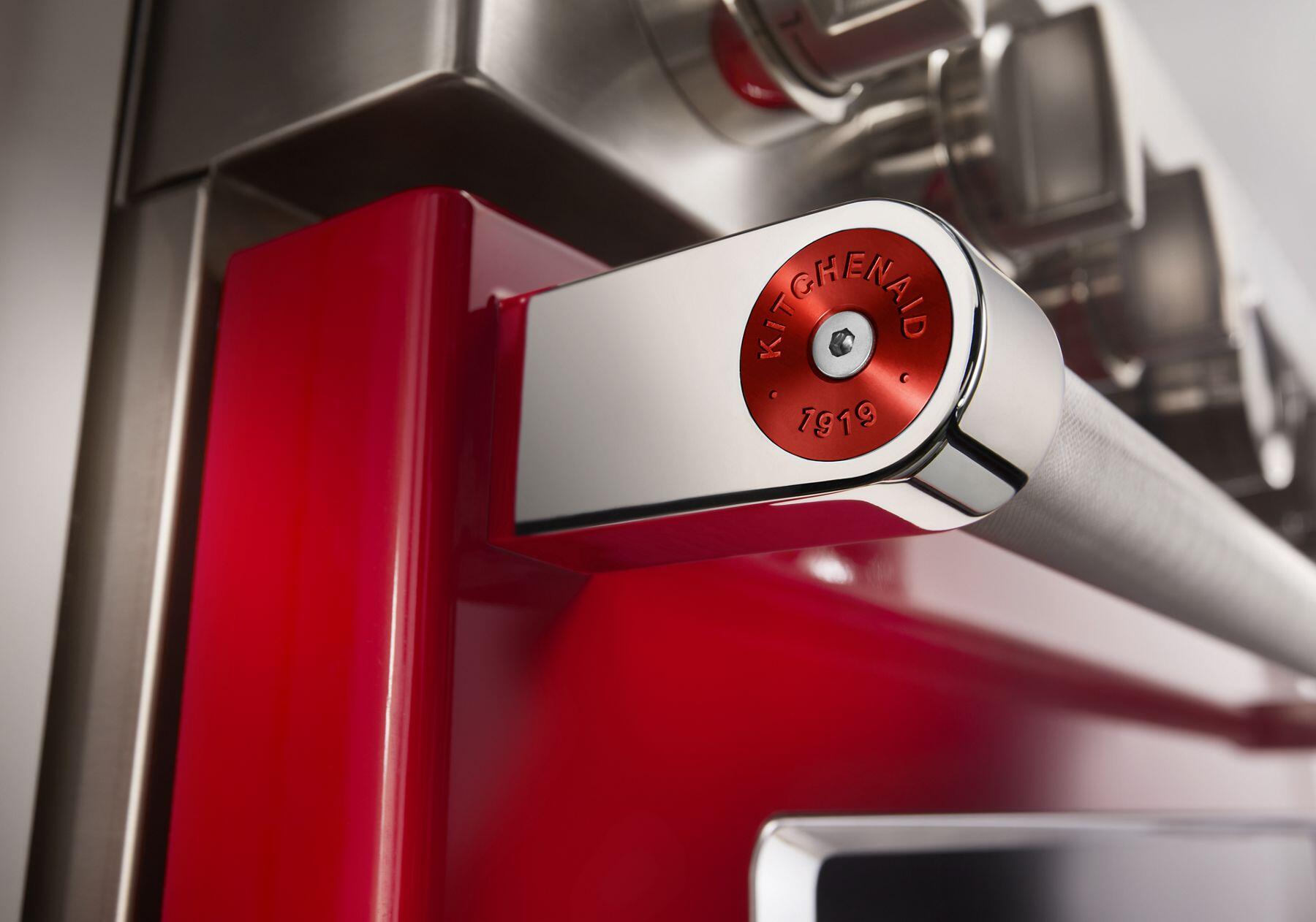 Kitchenaid W11368841RE Kitchenaid® Commercial-Style Range Handle Medallion Kit - Red