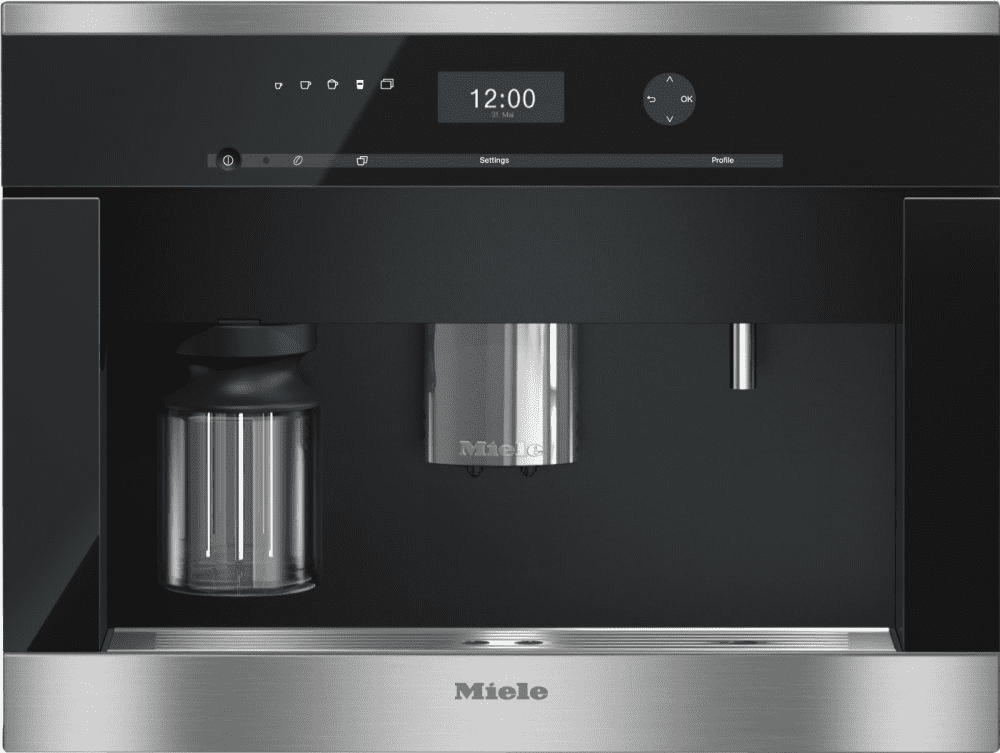 Miele CVA6401 Stainless Steel Built-In Coffee Machine With Bean-To Cup System And Onetouch For Two Prep. For Perfect Coffee Enjoyment.