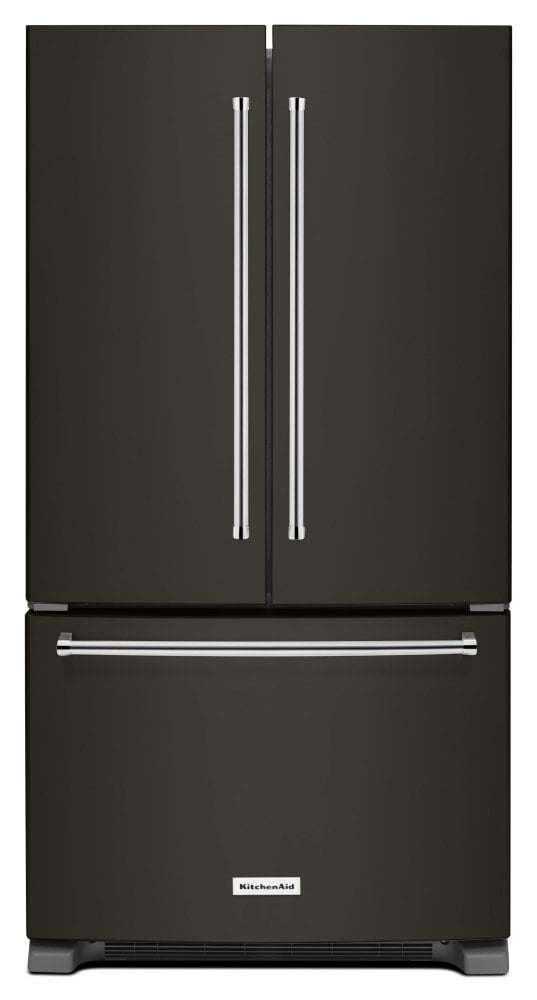 Kitchenaid KRFC300EBS 20 Cu. Ft. 36-Inch Width Counter-Depth French Door Refrigerator With Interior Dispense - Black Stainless Steel With Printshield&#8482; Finish