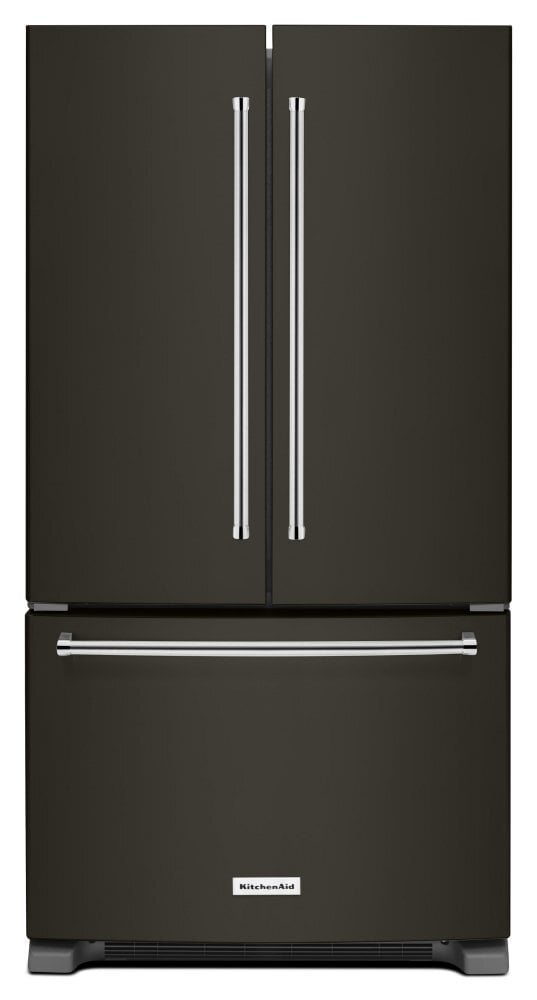 Kitchenaid KRFC300EBS 20 Cu. Ft. 36-Inch Width Counter-Depth French Door Refrigerator With Interior Dispense - Black Stainless Steel With Printshield™ Finish