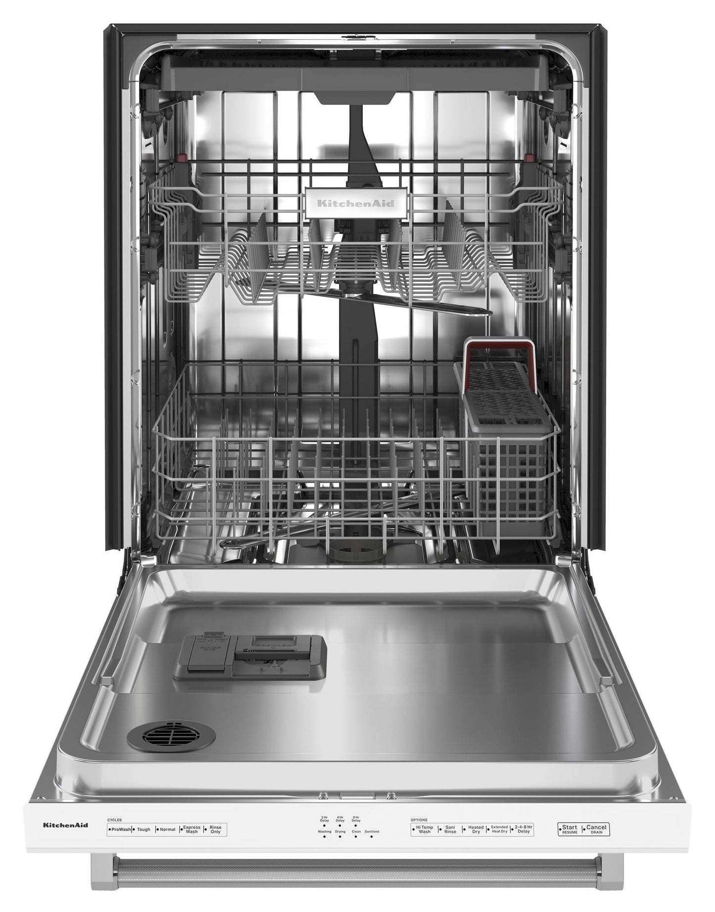 Kitchenaid KDTE204KWH 39 Dba Dishwasher With Third Level Utensil Rack - White