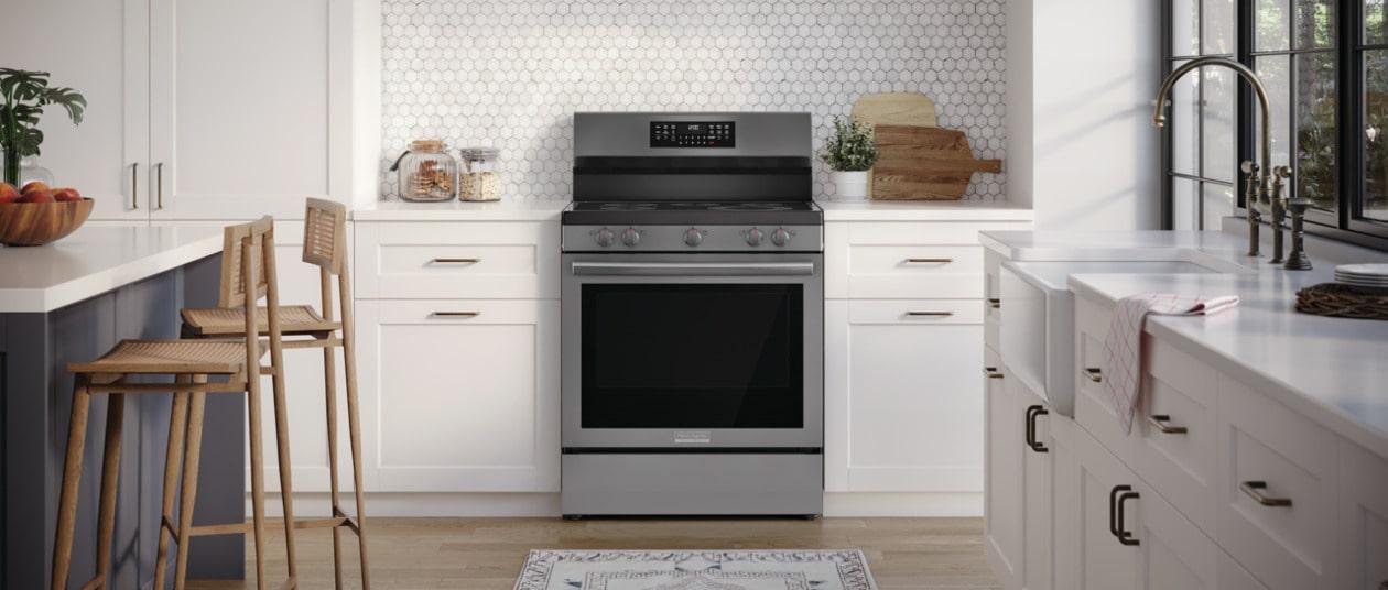 Frigidaire GCRE3060BD Frigidaire Gallery 30" Rear Control Electric Range With Total Convection