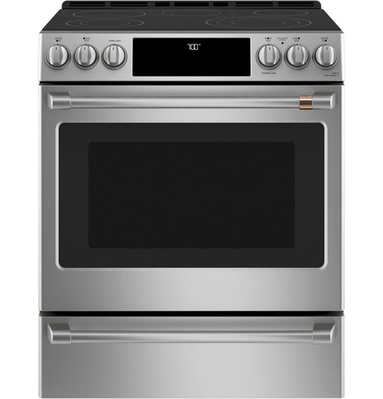 Cafe CES700P2MS1 Café 30" Smart Slide-In, Front-Control, Radiant And Convection Range