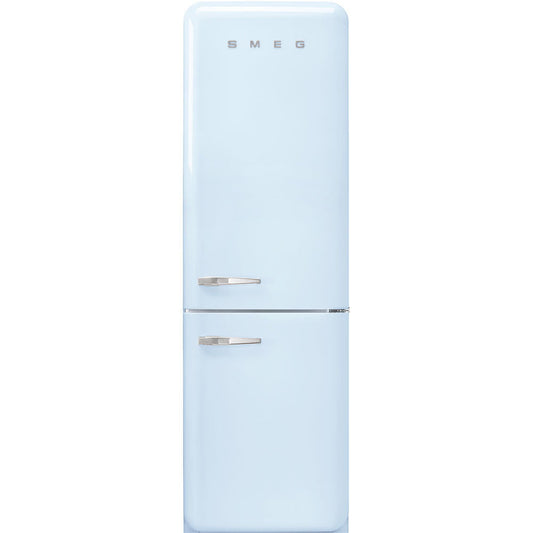 Smeg FAB32URPB3 '50S Style No Frost' Fridge-Freezer, Pastel Blue, Right Hand Hinge, 60 Cm (Approx 24")