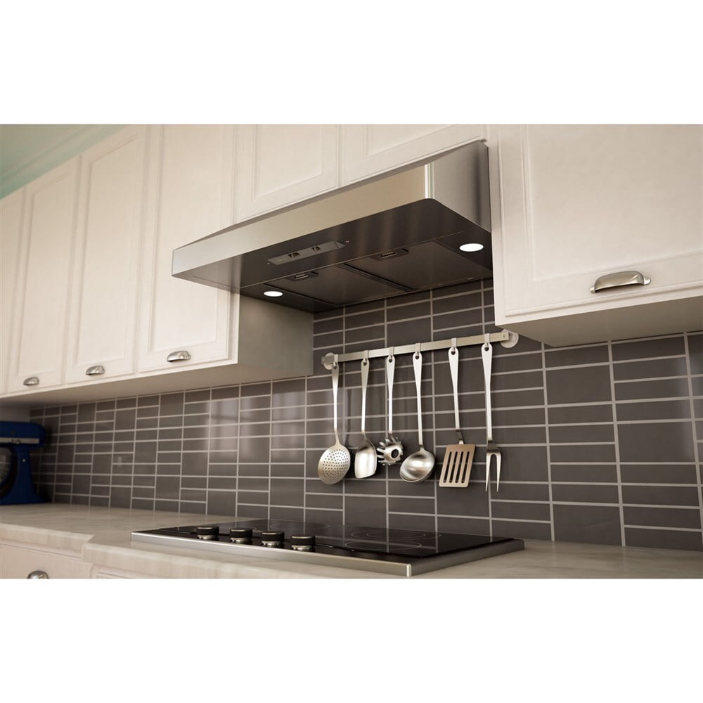 Zephyr AK7100ASBF 30" Gust Undercabinet Hood W/400 Cfm Blower,3 Speed Levels,Baffle Filter