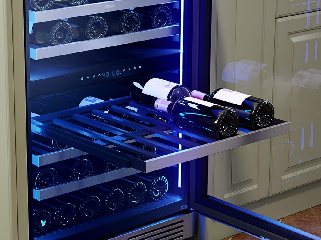 Zephyr PRW24C02CG 24" Dual Zone Wine Cooler