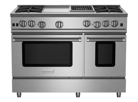 Bluestar RNB484GCBV2 48" Rnb Series Range With 12" Griddle & Charbroiler