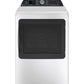 Ge Appliances PTD70GBSTWS Ge Profile™ 7.4 Cu. Ft. Capacity Smart Aluminized Alloy Drum Gas Dryer With Sanitize Cycle And Sensor Dry