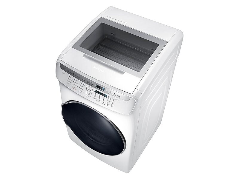 Samsung DVG55M9600W 7.5 Cu. Ft. Smart Gas Dryer With Flexdry&#8482; In White