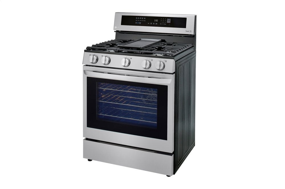 Lg LRGL5825F 5.8 Cu Ft. Smart Wi-Fi Enabled True Convection Instaview® Gas Range With Air Fry