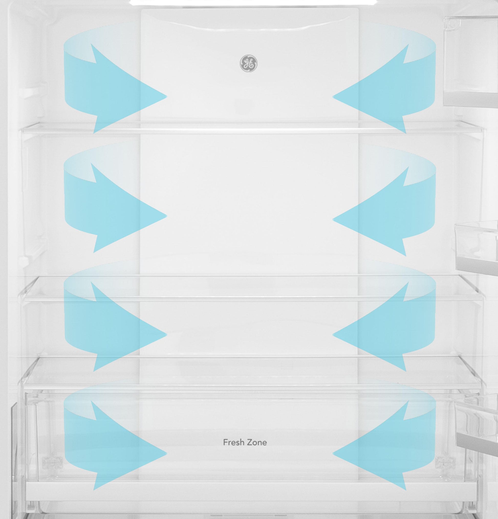 Ge Appliances GBE17HYRFS Ge® Energy Star® 17.7 Cu. Ft. Counter-Depth Bottom-Freezer Refrigerator