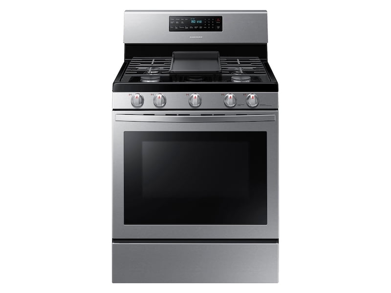 Samsung NX58T7511SS 5.8 Cu. Ft. Freestanding Gas Range With Air Fry And Convection In Stainless Steel