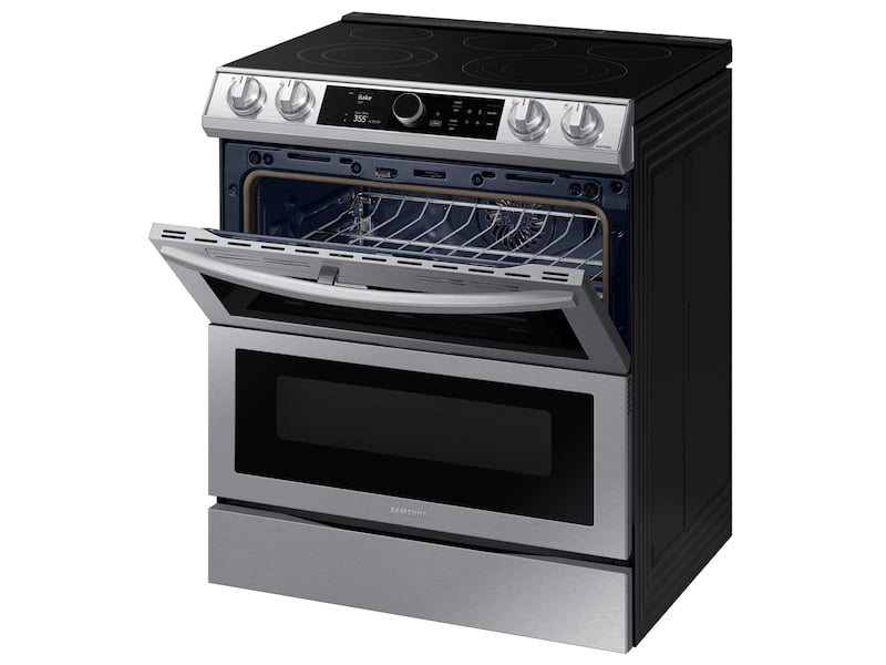 Samsung NE63T8751SS 6.3 Cu. Ft. Flex Duo&#8482; Front Control Slide-In Electric Range With Smart Dial, Air Fry & Wi-Fi In Stainless Steel