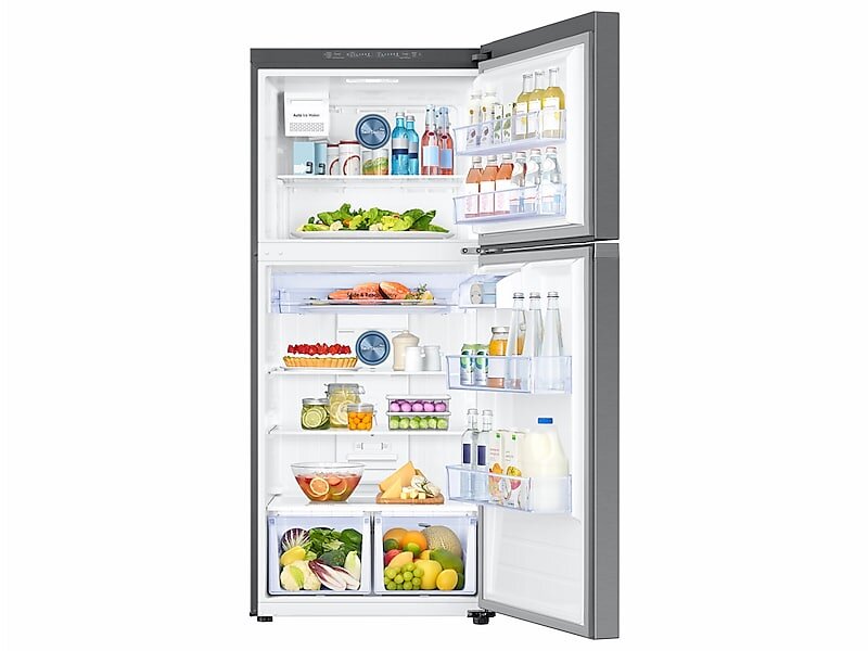 Samsung RT18M6215SR 18 Cu. Ft. Top Freezer Refrigerator With Flexzone™ And Ice Maker In Stainless Steel