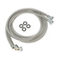 Ge Appliances WX14X10011 Washing Machine Universal 6' Stainless Steel Hoses With 90(Degree) Elbow - 2 Hose Package