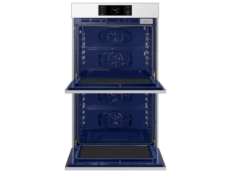 Samsung NV51CB700D12 Bespoke 30" White Glass Double Wall Oven With Ai Pro Cooking™ Camera