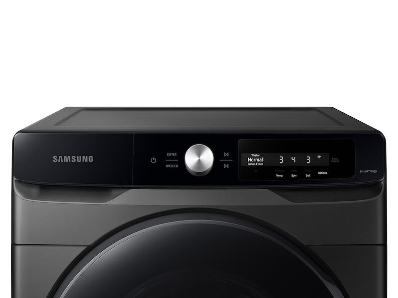 Samsung WF45A6400AV 4.5 Cu. Ft. Large Capacity Smart Dial Front Load Washer With Super Speed Wash In Brushed Black
