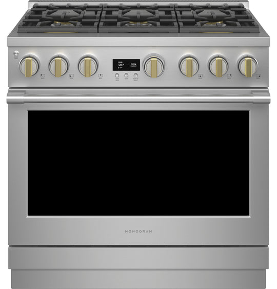 Monogram ZGP366NTSS Monogram 36" All Gas Professional Range With 6 Burners (Natural Gas)