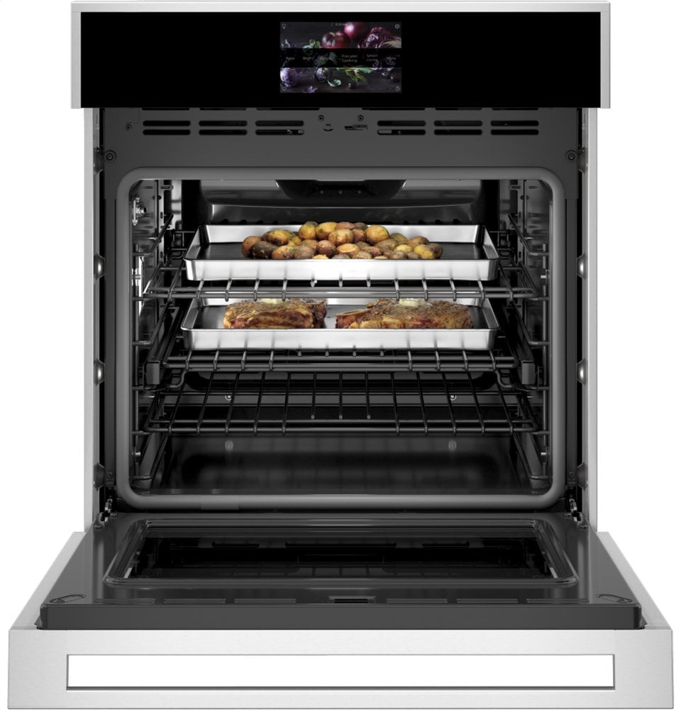 Monogram ZKS90DSSNSS Monogram 27" Smart Electric Convection Single Wall Oven Minimalist Collection