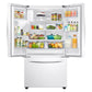 Samsung RF27T5201WW 27 Cu. Ft. Large Capacity 3-Door French Door Refrigerator With External Water & Ice Dispenser In White