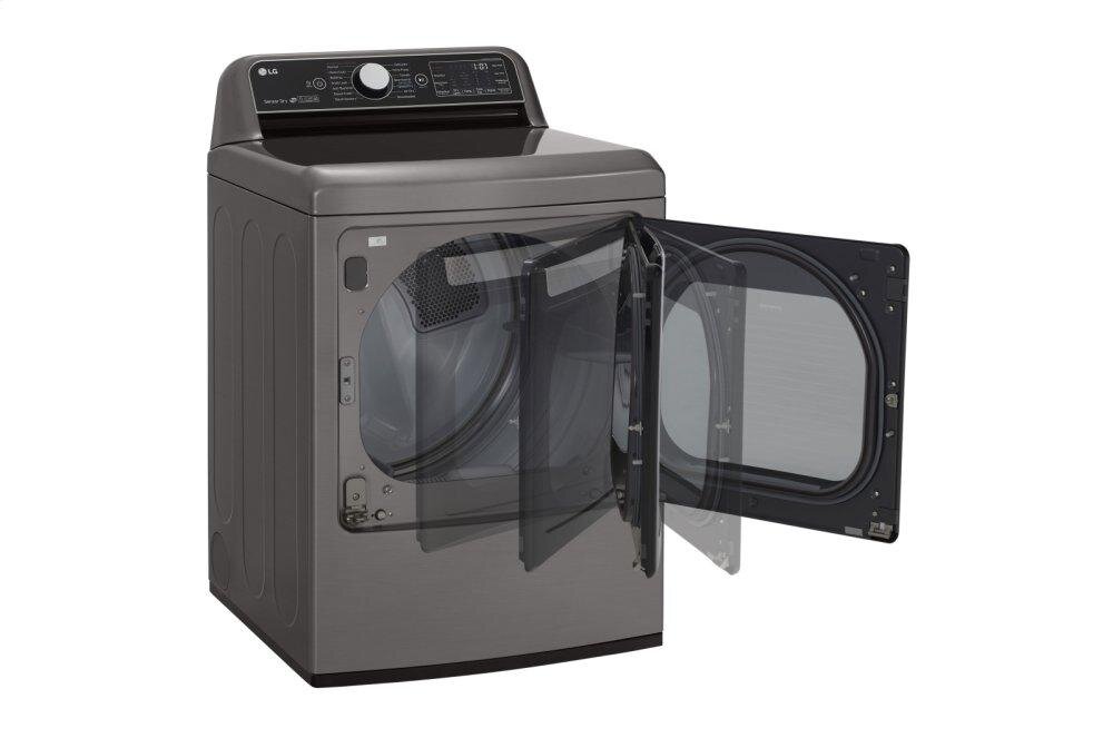 Lg DLEX7800VE 7.3 Cu.Ft. Smart Wi-Fi Enabled Electric Dryer With Turbosteam&#8482;