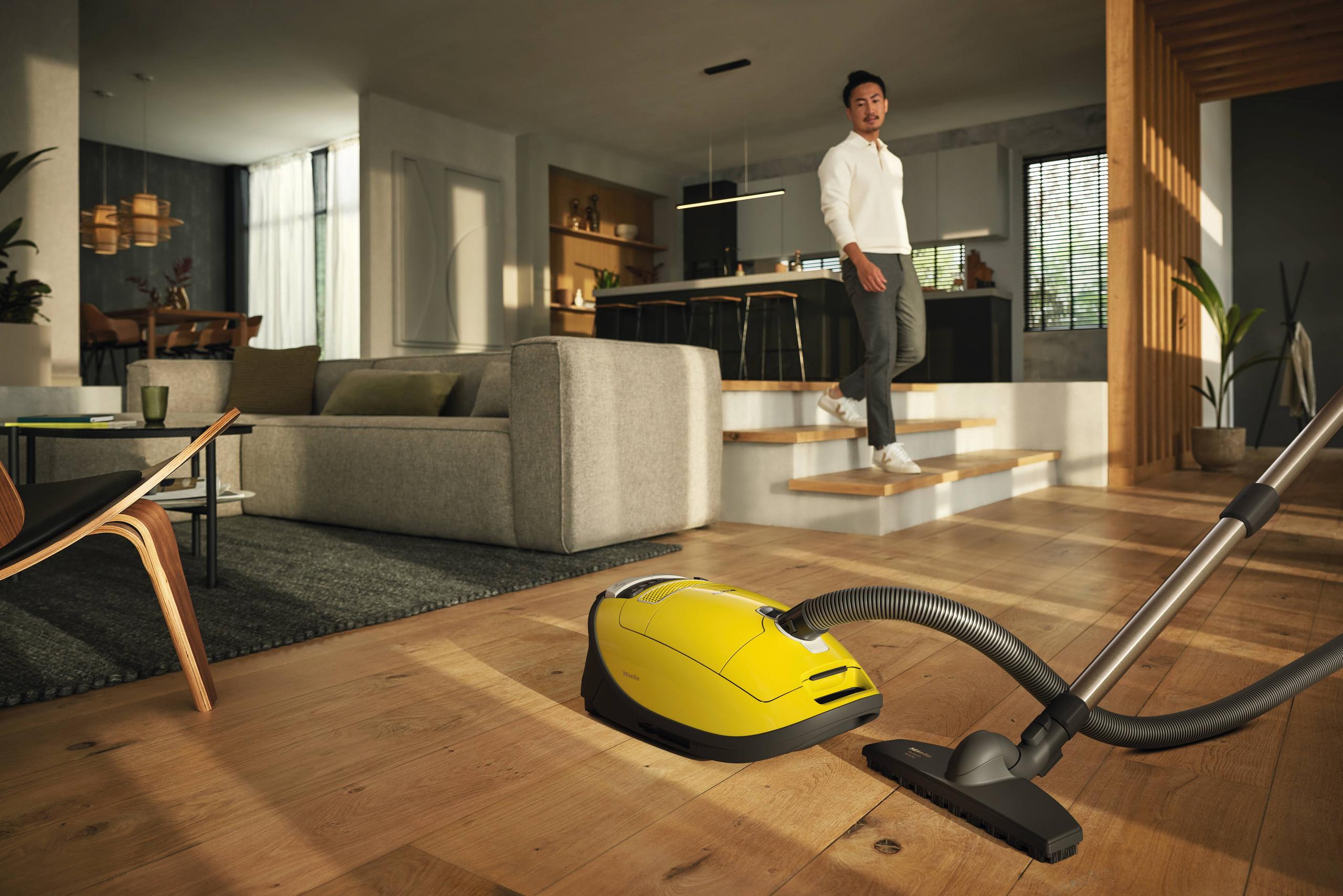 Miele COMPLETEC3CALIMAPOWERLINESGFE0CURRYYELLOW Complete C3 Calima Powerline - Sgfe0 - Canister Vacuum Cleaners With Hepa Filter For The Greatest Filtration Demands.