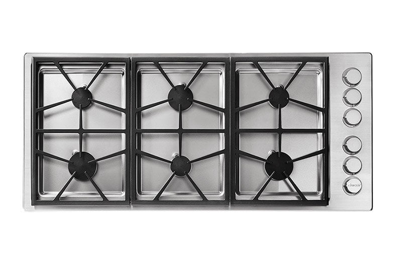 Dacor HPCT466GSLPH 46" Professional Gas Cooktop, Liquid Propane/High Altitude