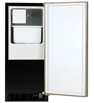 Marvel ML15CRP1RP Marvel 15" Crescent Ice Machine - Solid Panel Overlay Ready Door - Right Hinge