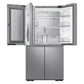 Samsung RF23A9771SR 23 Cu. Ft. Smart Counter Depth 4-Door Flex™ Refrigerator With Family Hub™ And Beverage Center In Stainless Steel
