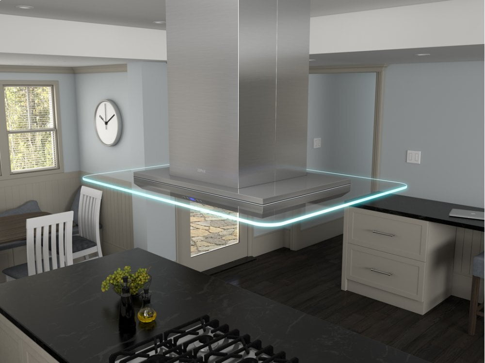 Zephyr ZVNE42AG 42" Verona Island Hood W/715Cfm Blower,5 Speed Levels,Act,Dcbl Supprsson