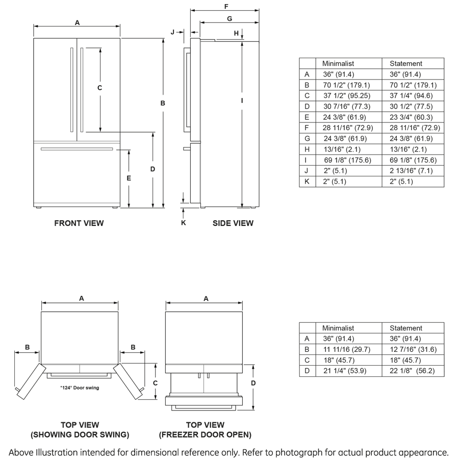 Monogram ZWE23NSTSS Monogram Energy Star® 23.1 Cu. Ft. Counter-Depth French-Door Refrigerator